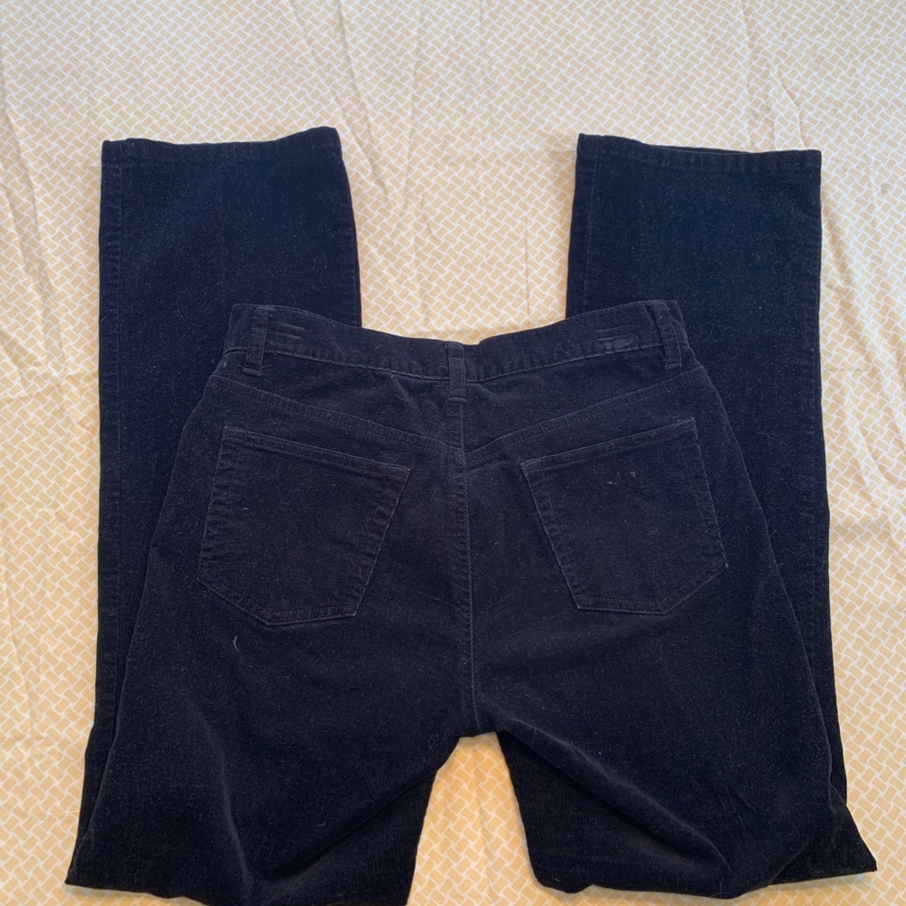 Calvin Klein Corduroy Bootcut Black Jeans SZ 4 - Picture 3 of 4
